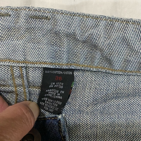 Buffalo Men’s blue denim mid rise zip up jeans 36x34” western rock cowboy - Picture 12 of 12